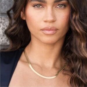 Jennifer Zeuner Necklace 14k Gold IP Plated Hamilton Karli